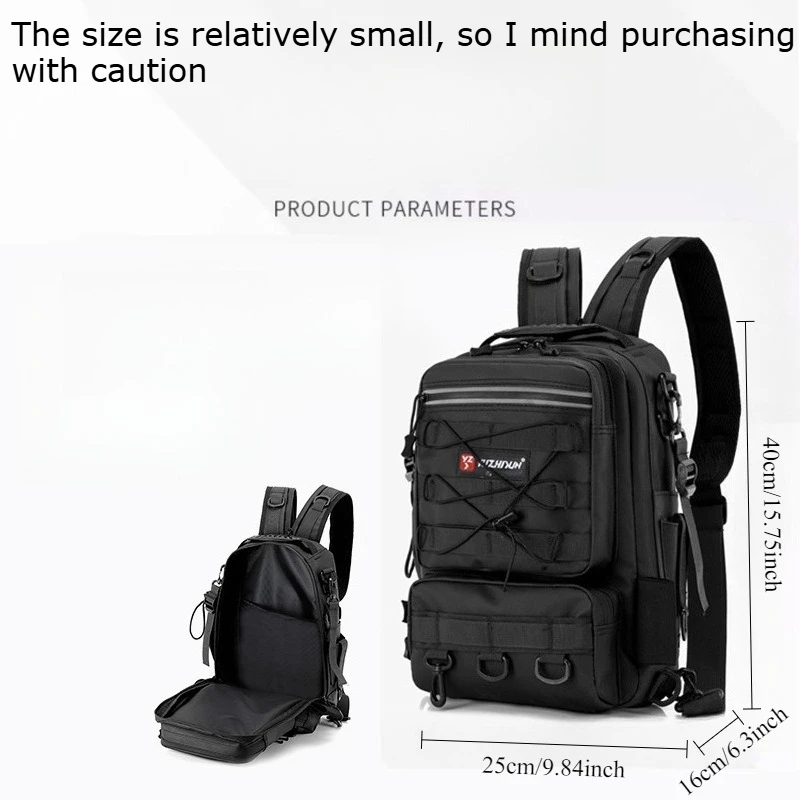 Plecak wędkarski na sprzęt z uchwytem na wędki, duża pojemność, wodoodporny, kamuflażowy plecak podróżny na ramię.