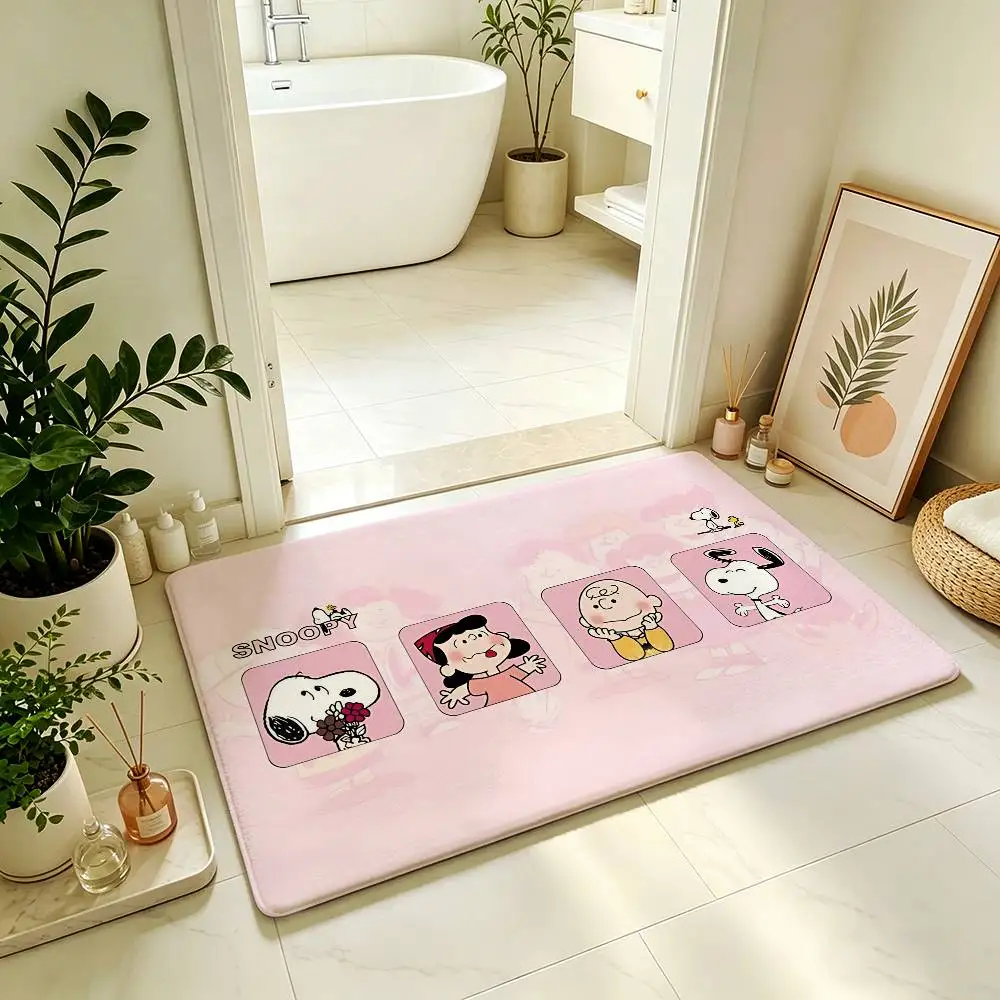 Classic-S-sNoOPyS Kawaii Carpet Bathroom Anti-slip Mat Door Mat Home Decoration Mat Entrance Door Mat Scratch-resistant Door Mat view 2
