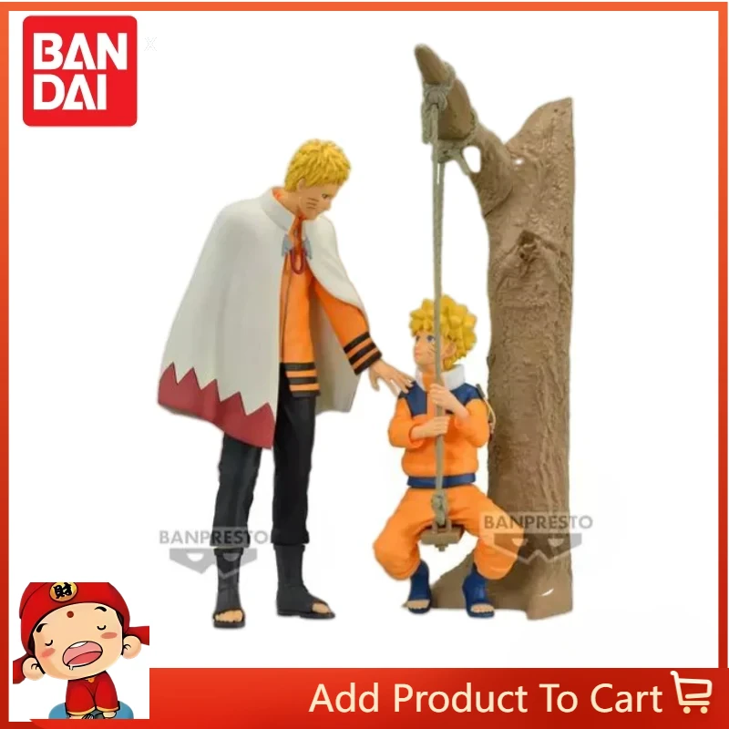 

In Stock Original Bandai Shippuden Uzumaki Naruto Young Hokage Model Doll Figurine 20Th Anniversary Action Figure Decor Toy Gift