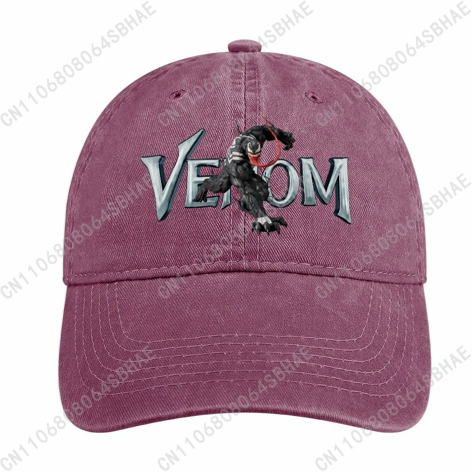 

Marvel Venom Washed Cotton Baseball Cap Vintage Dad Hat Men Women Retro Adjustable Denim Cap Streetwear Cosplay