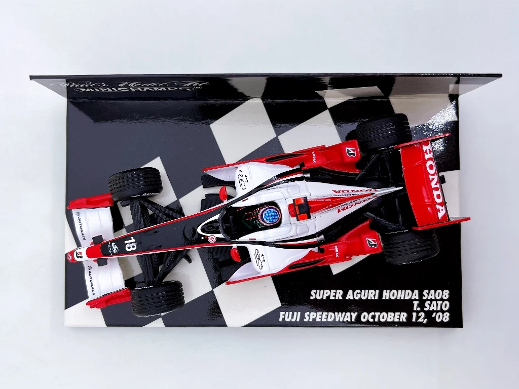 Mini champs 1:43 f1 sa08 takuma sato japan simulation limitierte auflage harz metall statisches auto modell spielzeug geschenk