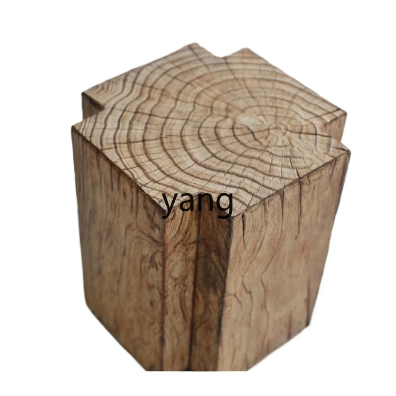 

Yjq Design Art Sofa Living Room Simple Modern Imitation Wood Grain Annual Ring Corner Table