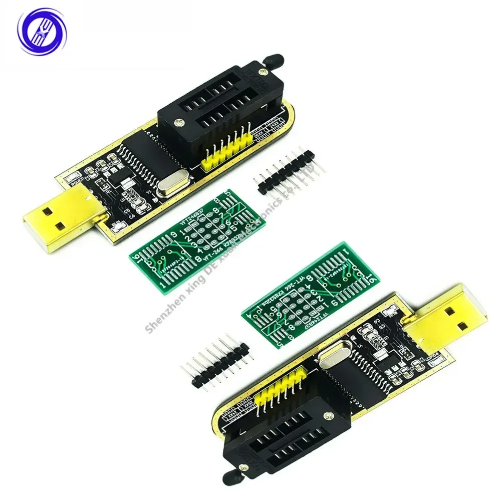 CH341A 24 25 Series EEPROM Flash BIOS USB Programmer Module + SOIC8 SOP8 Test Clip For EEPROM 93CXX / 25CXX / 24CXX