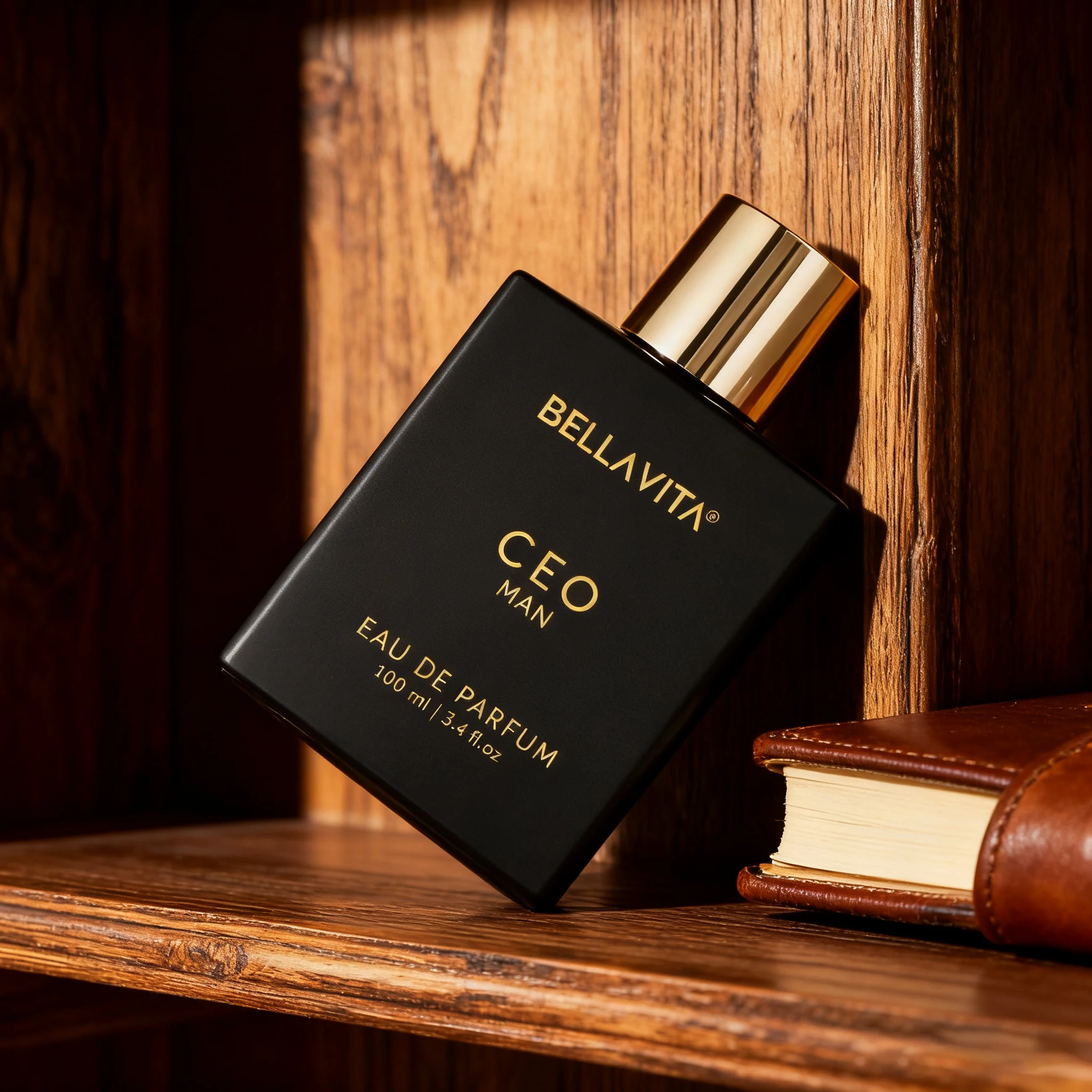 BellaVita CEO Conjunto de colônia de perfume masculino de luxo CEO - Colônia masculina com fragrância persistente, amêndoa doce e fragrância de aloe vera