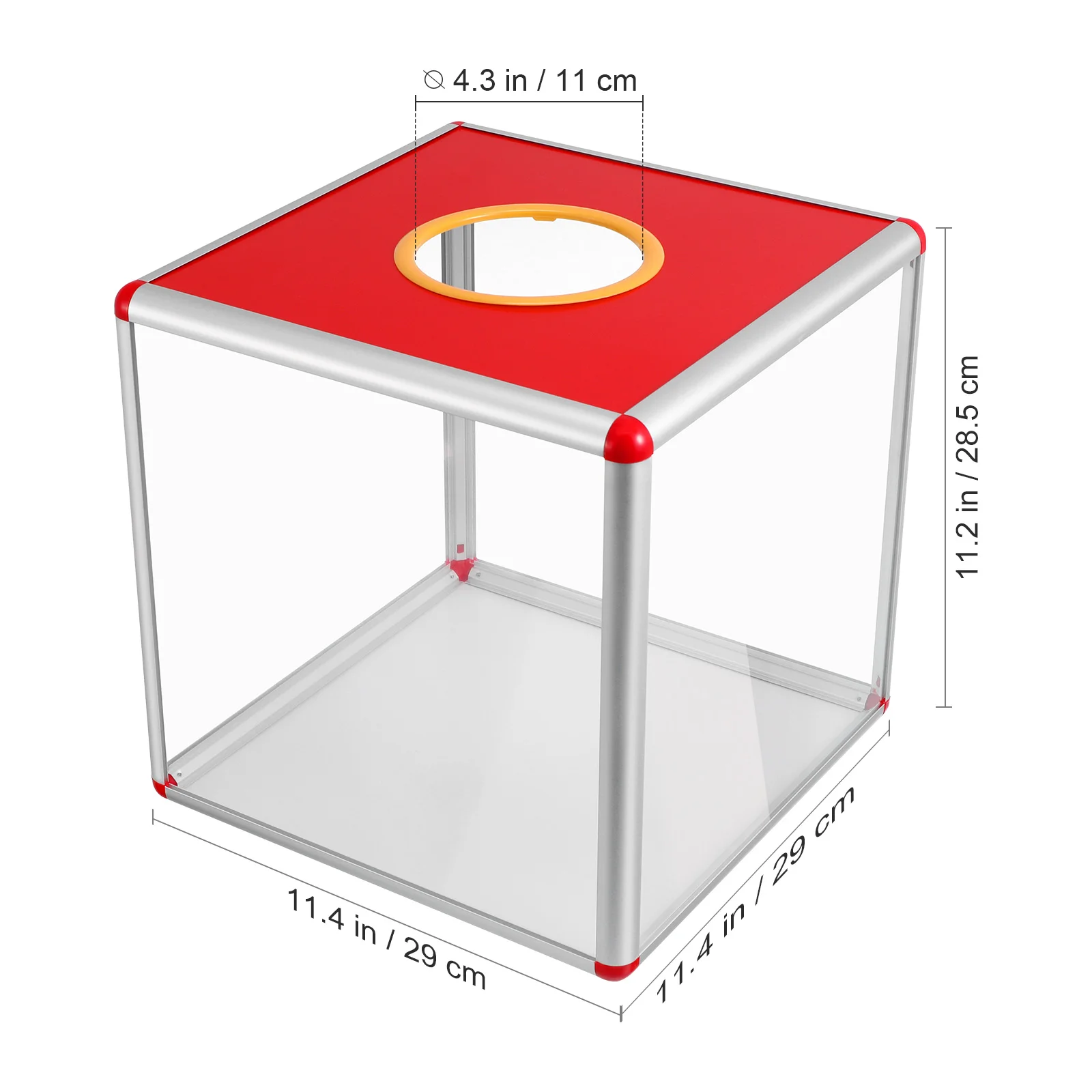 Caja de lotería Contenedores de almacenamiento con tapas Cajas de rifa Estuche Porta boletos de premio Contenedor de votación Oficina