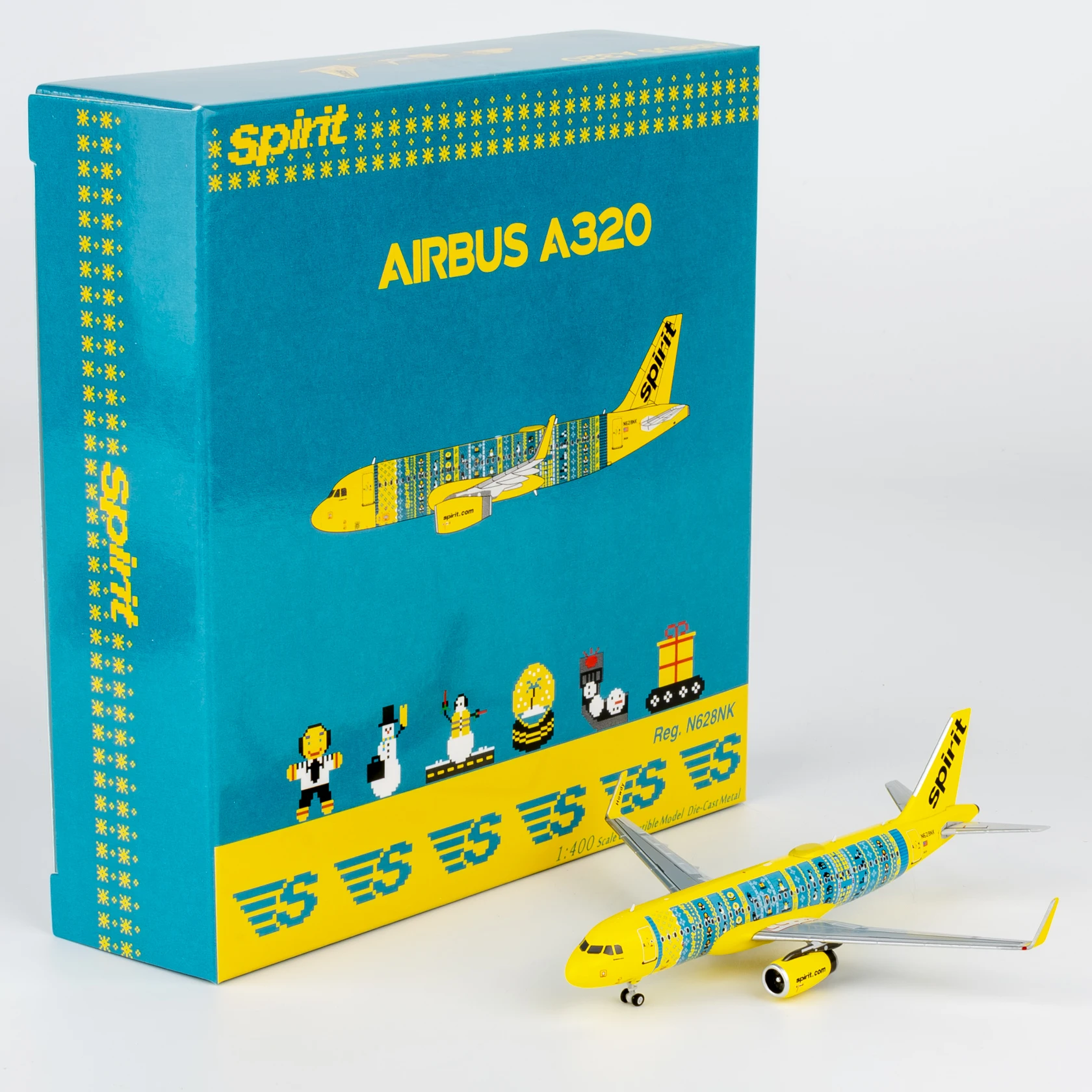 15074 Alloy Collectible Plane Gift NG Models 1:400 Spirit Airlines Airbus A320-200 Diecast Aircraft Jet Model N628NK