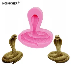 Three-dimensional reptile cobra head plaster aromatherapy ornament silicone mould DIY handicrafts decorative ornaments