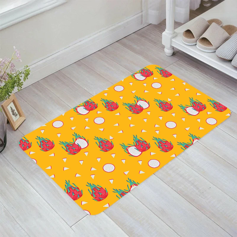 Fruit Pattern Floor Mat Kitchen Rug Balcony Rugs Room Mats Carpet Entrance of House Home Carpets Foot Doormat Door Bathroom Bath