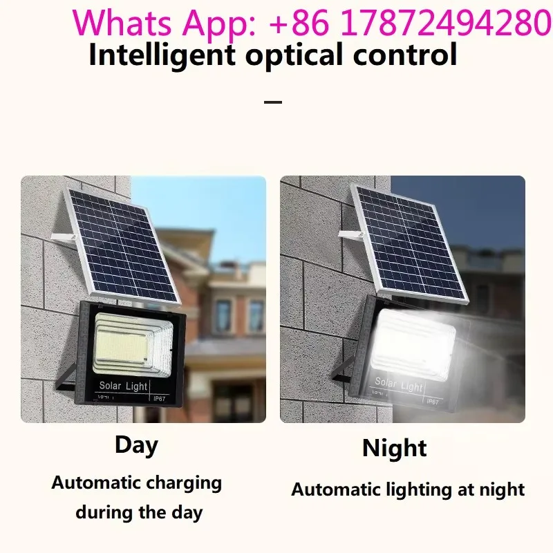 100W 200W 300W outdoor high-brightness waterproof solar garden intelligent sensor light