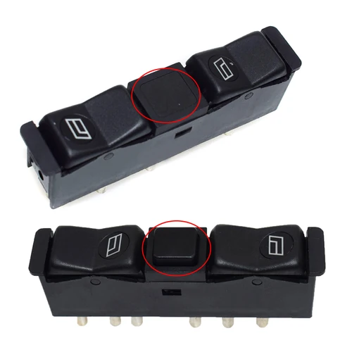 Imagen 1 del producto 0008208210 0008208110   Par de interruptores de ventanilla eléctrica principal de puerta delantera derecha e izquierda para Mercedes Benz 190 300 380 500 1981-1993