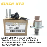 Válvula de Control de succión, regulador de presión de la bomba de combustible, Sensor SCV D40 CRD, A6860-VM09A del motor