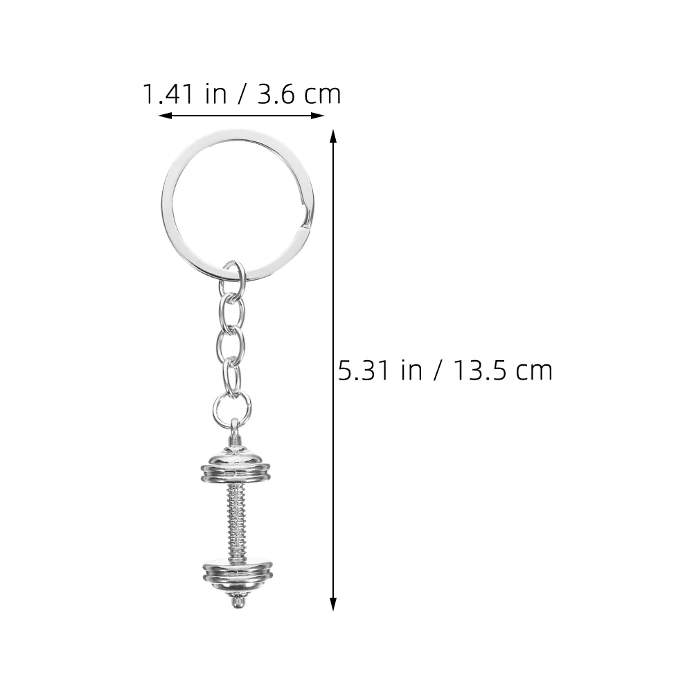 

2 Pcs Dumbbell Keychain Gym Trainer Rings Weightlifting Dumbbells Bag Hanging Sports Fitness