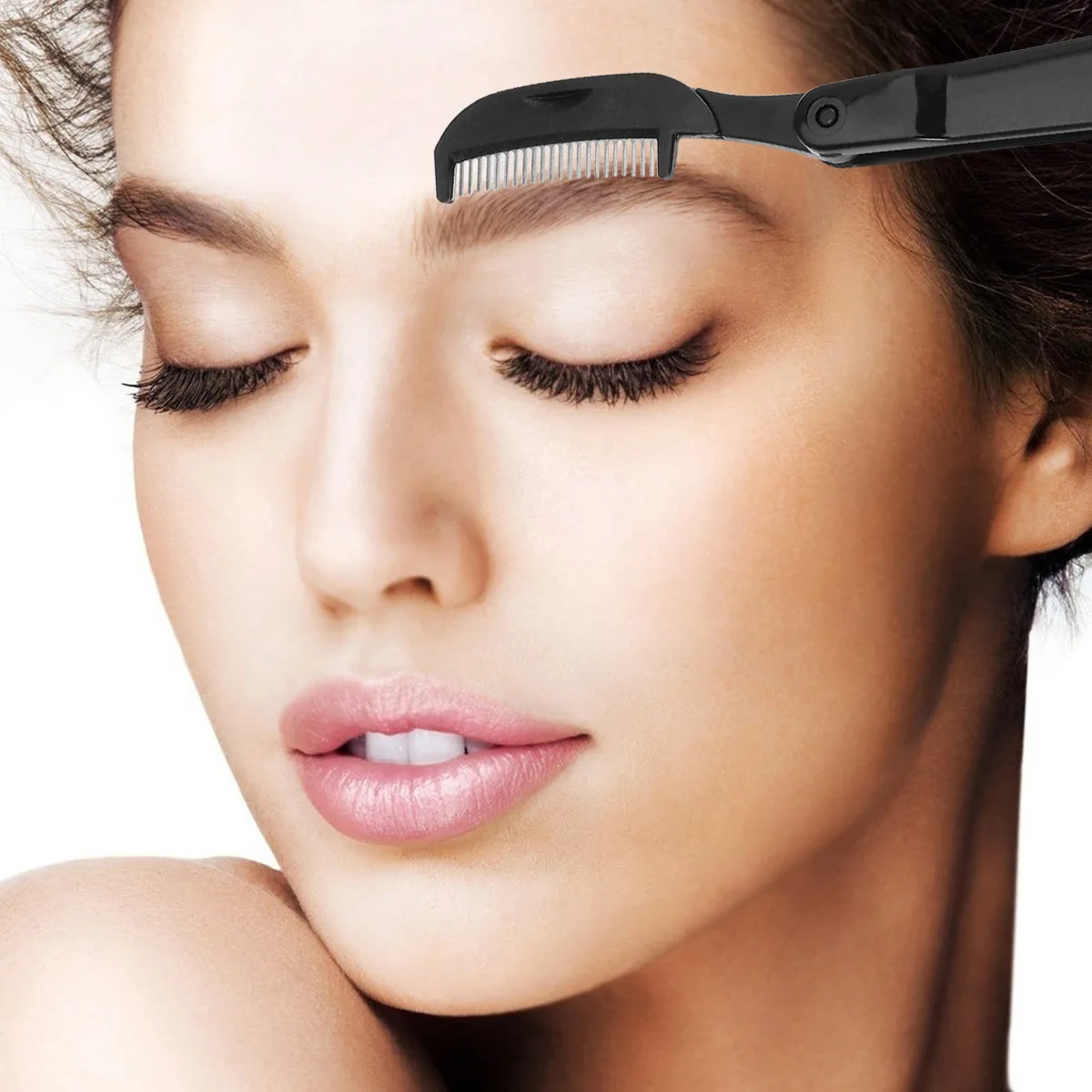 ชุดแปรงเขียนคิ้ว 3 ชิ้น ปลายเฉียง สแตนเลส สำหรับเจลปอมัด ด้ามไม้ น้ำหนักเบา อุปกรณ์แต่งหน้า หวีเขียนคิ้ว มาสคาร่า