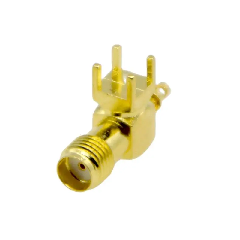 SMA-KWE-RF Conector Coaxial, Parafuso Exterior Furo Interno, 90 Graus Assento, Conector RF, Preço de Fábrica, Atacado, Novo, 100 Pcs