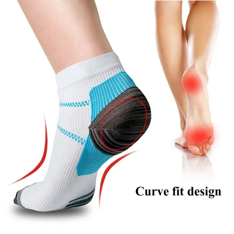 Compression Socks New Summer White Plantar Fascia Compression Stockings Casual Outdoor Sports Pressure Socks YS001-152