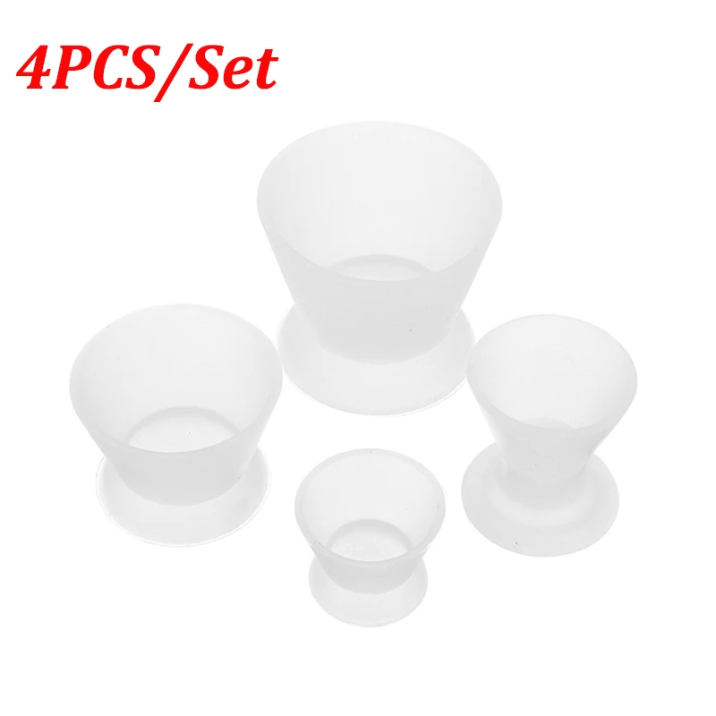 4pcs Dentist Materials Silicone Mixing Bowl Use Dappen Dishes Teeth Whitening laboratory Odontologia Dental Tools