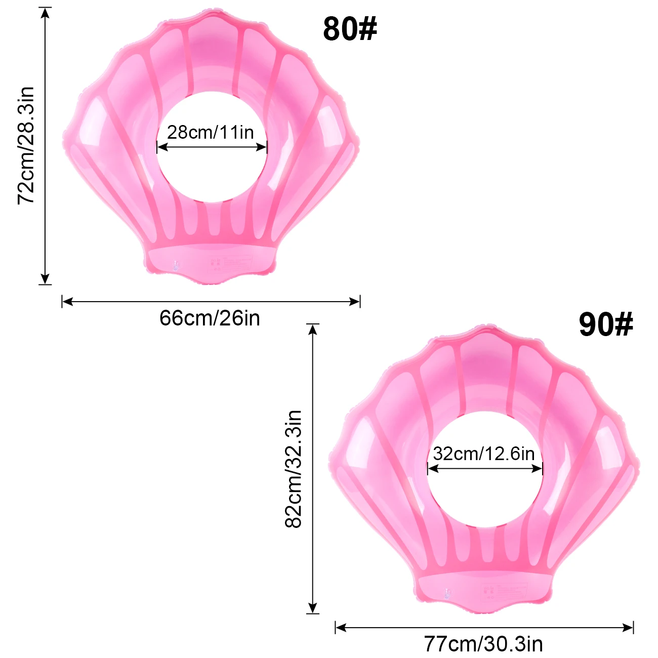 Flotteur de piscine épais en forme de coquille, anneau flottant Simple pour adultes en été, adapté aux fêtes sur la plage, 1 pièce