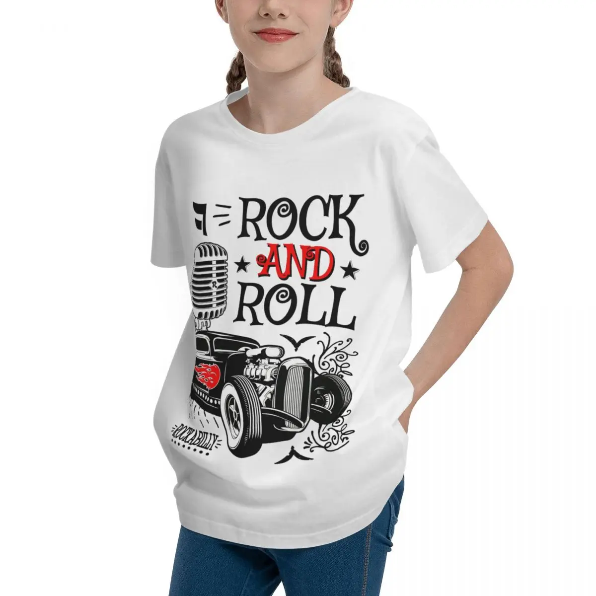 Hot Rod 50s Rockabilly Rock And Roll Vintage K Top quality Top tee Funny Funny Travel Fresh Teeanger T-Shirt