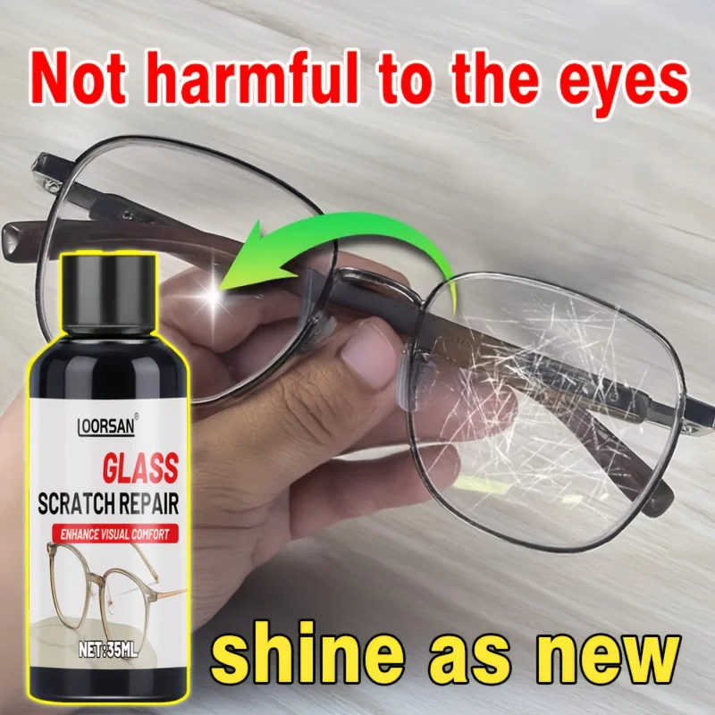 معجون إصلاح خدش النظارات، مناسب للعدسات الزجاجية والإطارات المعدنية، سهل الاستخدام، تركيبة فعالة، تغليف مريح #3