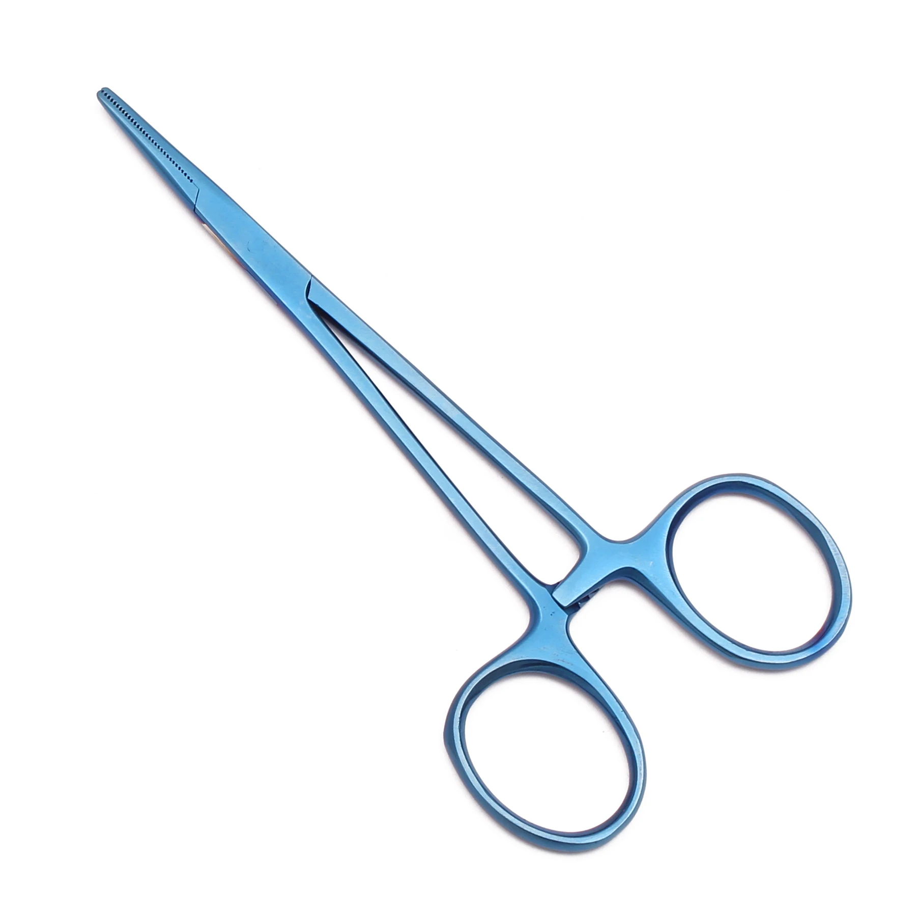 Hämostatische Zange 5 Zoll, farbiger Edelstahl, gebogener Kopf, Tierzange, Nadelhalter für Haustiere, Haar- und Handtuchklemme, Zange C6201 – Detail 4