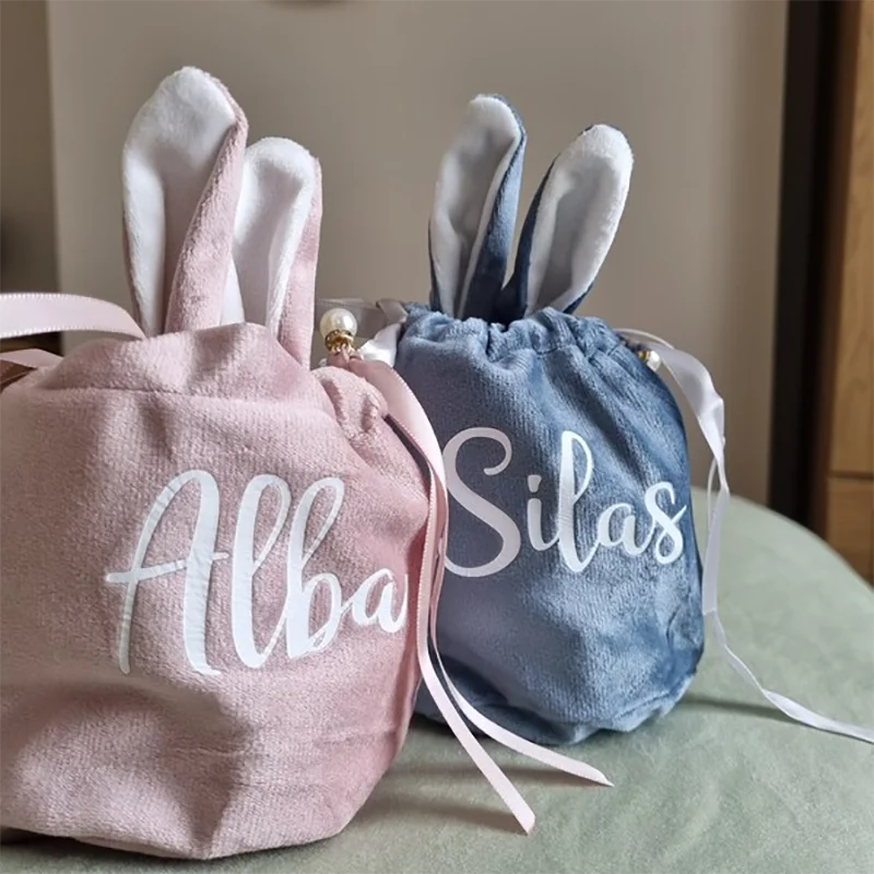 2026 Personalisierte Osterhasen-Tasche Osterkorb Geschenktüten Ostergeschenke Ostertaschen Geschenke für Kinder Osterhasen-Tasche