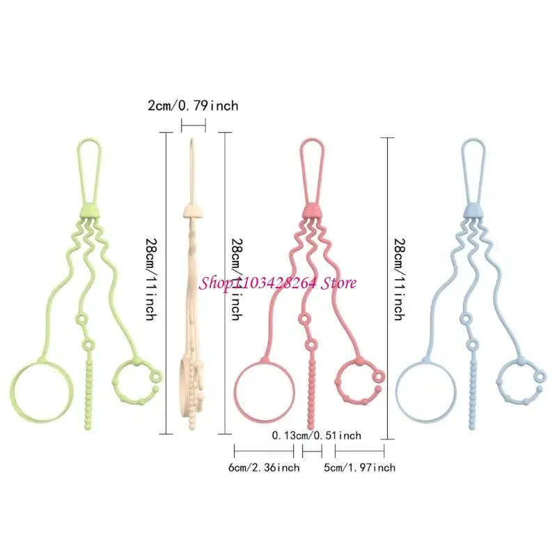 Силиконовые ремни для прорезывания зубов, регулируемая цепочка для соски, 28 см, для повседневного использования