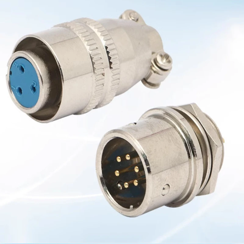 XS12 aviation plug quick connection plug 2/3/4/5/6/7/8 pin male and female small signal connector