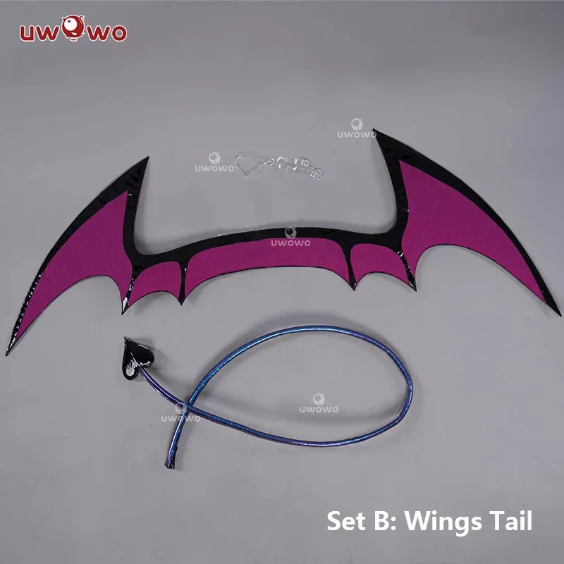 

IN STOCK UWOWO Genshin Impact Fanart Succubus Baal Cosplay Tail Devil Raiden Shogun Cos Suit Game Halloween Wings and Tail
