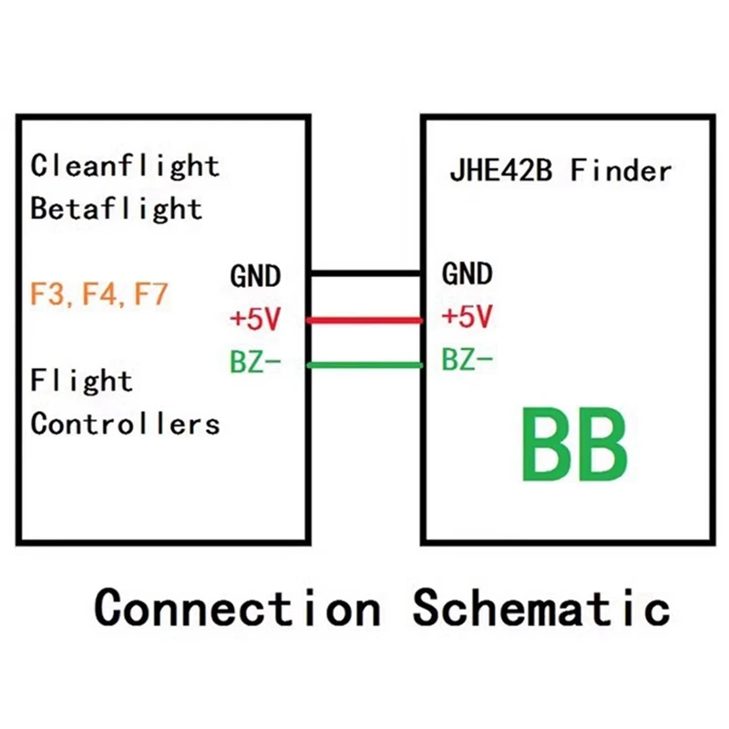 Mini JHE42B Finder 5V 110Db Super głośny brzęczyk Tracker z alarmem dźwiękowym LED dla kontrolera lotu drona wyścigowego FPV