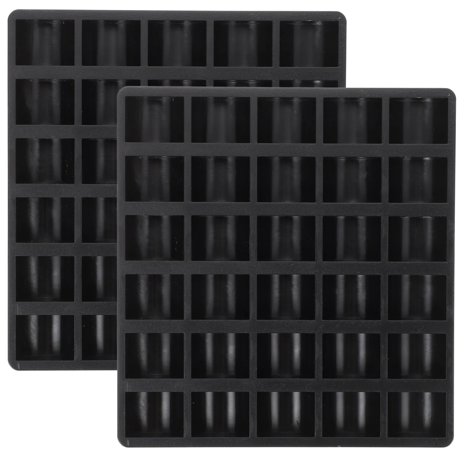 2Pcs Coin Storage Box Premium Plastic Coin Holder Organizer for Coins Change Collection Plastic Storage Case