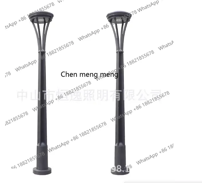 G153 3.5M جولة في الهواء الطلق LED حديقة الخفيفة الحديثة المناظر الطبيعية الخلابة الفولاذ المقاوم للصدأ الطريق المناظر الطبيعية الخفيفة