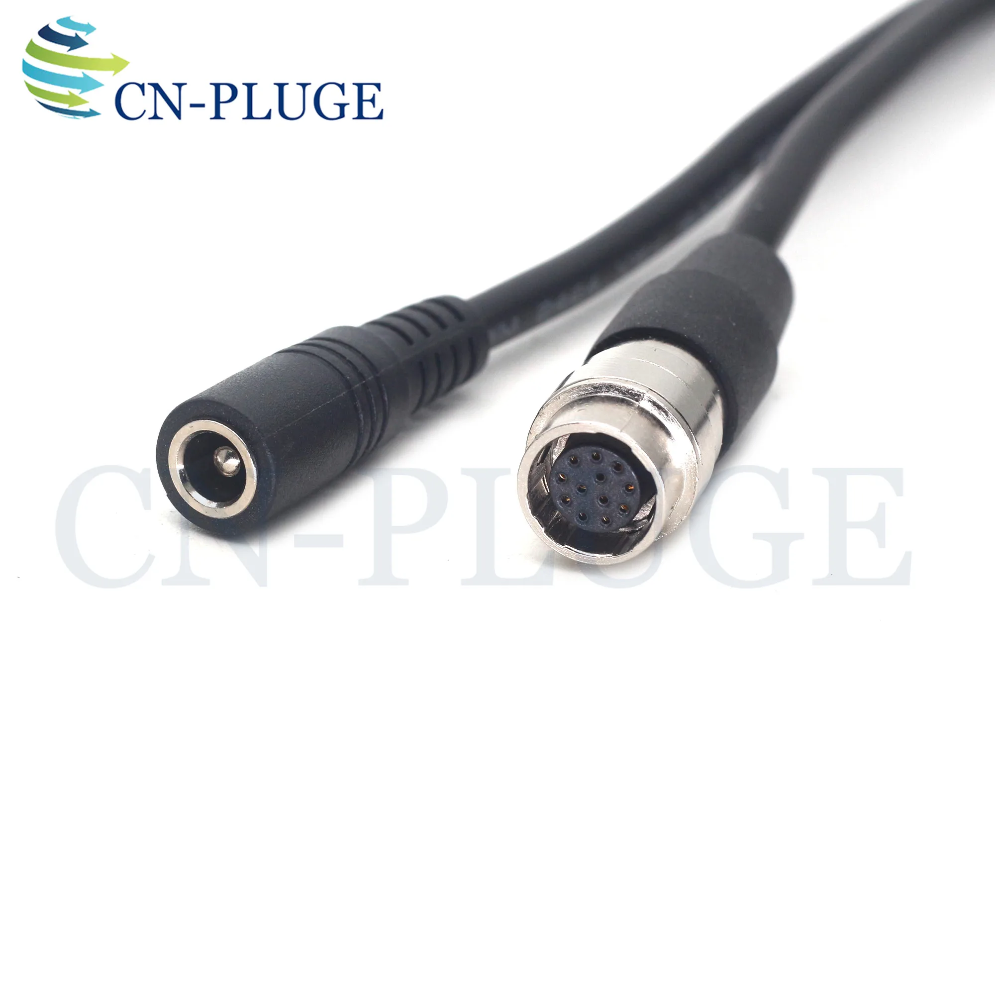 Hirose 12 Pin Female To DC 2.5/2.1 12V Cable, Suitable For Canon Fuji Lens GH4 Power Supply B4 