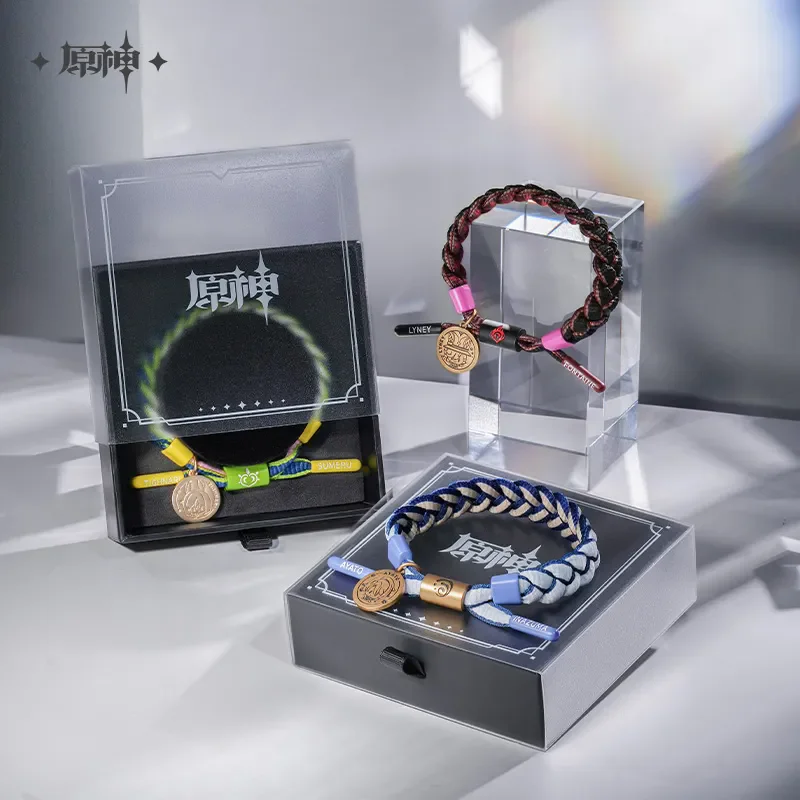 MiHoYo Official Hand Strap Genshin Impact Cosplay DIY Accessories Doujin Neuvillette Wanderer Diluc Bracelet Furina Ayato Gifts