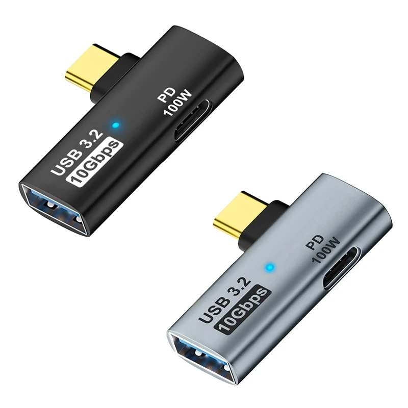 USB-C-Kopfhörer- und Ladegerät-Adapter, 1 Eingang, 2 Ausgänge, Typ-C-Audio-Adapter mit PD100W-Schnelllade-USB-C-Splitter für Samsung Huawei