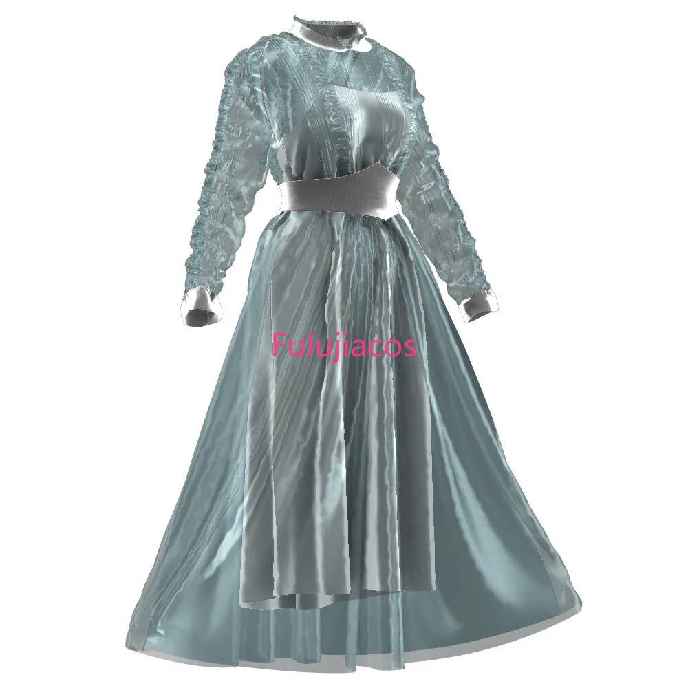 Fulujiacos Astrid Cosplay cosplay  Dress Uniform Girls Grey Dress