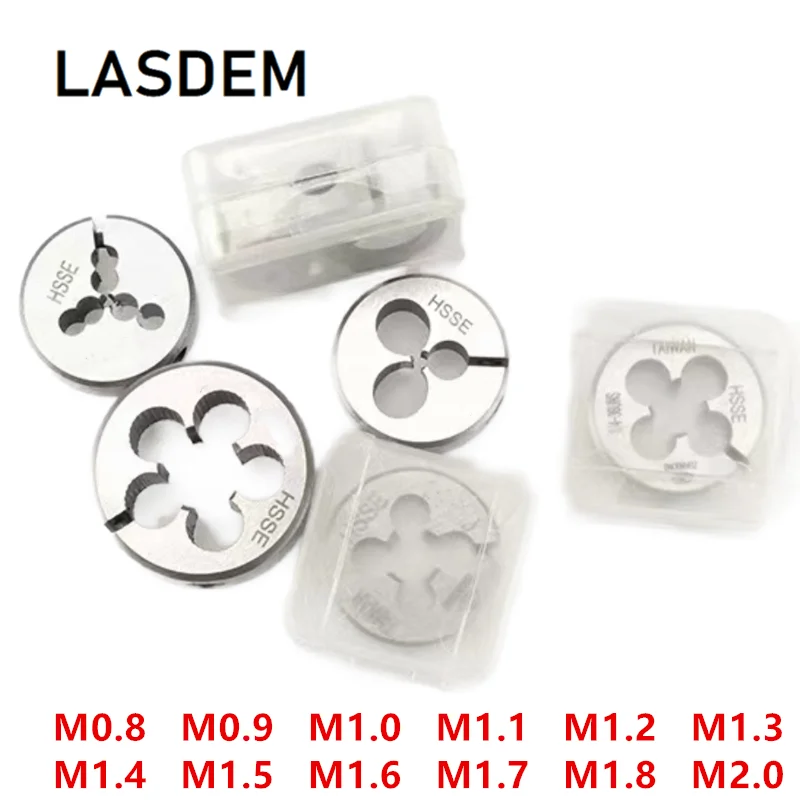 Adjustable Threading Die M0.8 M0.9 M1.0 M1.1 M1.2 M1.3 M1.4 M1.5 M1.6 M1.7 M1.8 M2.0 Metric Thread Rolling Dies HSSE Material