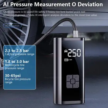 手提式車載氣泵 無線/有線 150PSI 輪胎充氣泵 適用於汽車、摩托車、自行車、球類充氣 緊急旅行露營 6 最佳銷售 便攜式輪胎充氣機 - №6