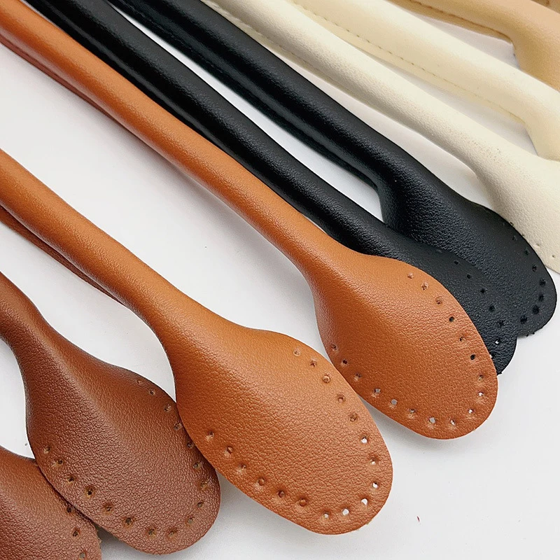 1Pair 42cm PU Leather Handbag Handle shoulder Bag Strap Detachable DIY Replacement Handles For Handbag Belts Bag Accessories