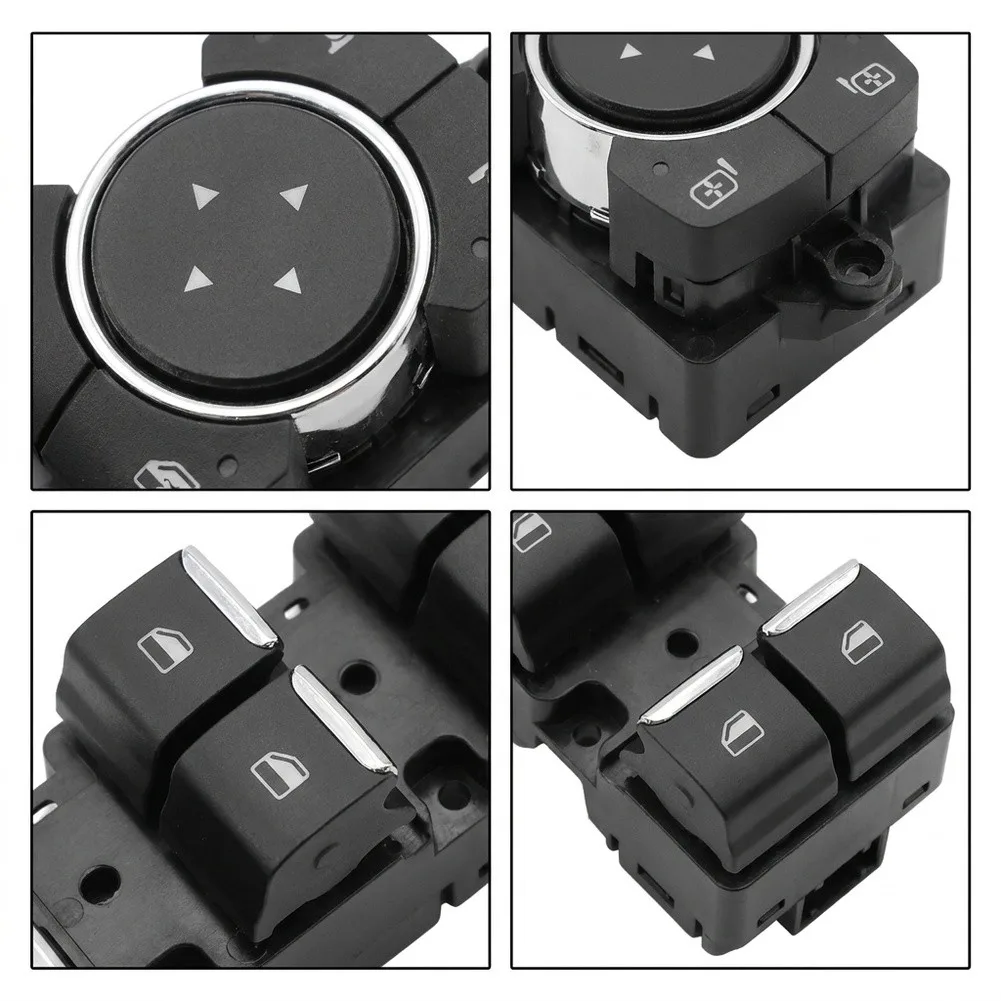Left Hand Drive Switch Power Window Switch For Daily Driving High Durability Plastic Easy Installation For Ford Focus MK4