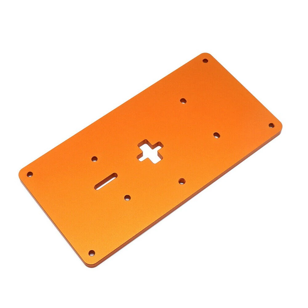 1set Router Table Insert Plate Aluminum Alloy Jig Saw Insert Plate Precision Alignment For Woodworking DIY Wood Cutting Machine