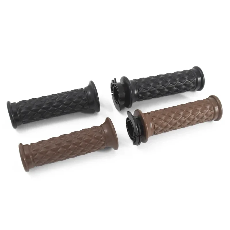 New Universal Vintage motorcycle Rubber Handle Grips Cafe Racer Refit motorbike Handle bar Grips  7/8\'\' 22mm