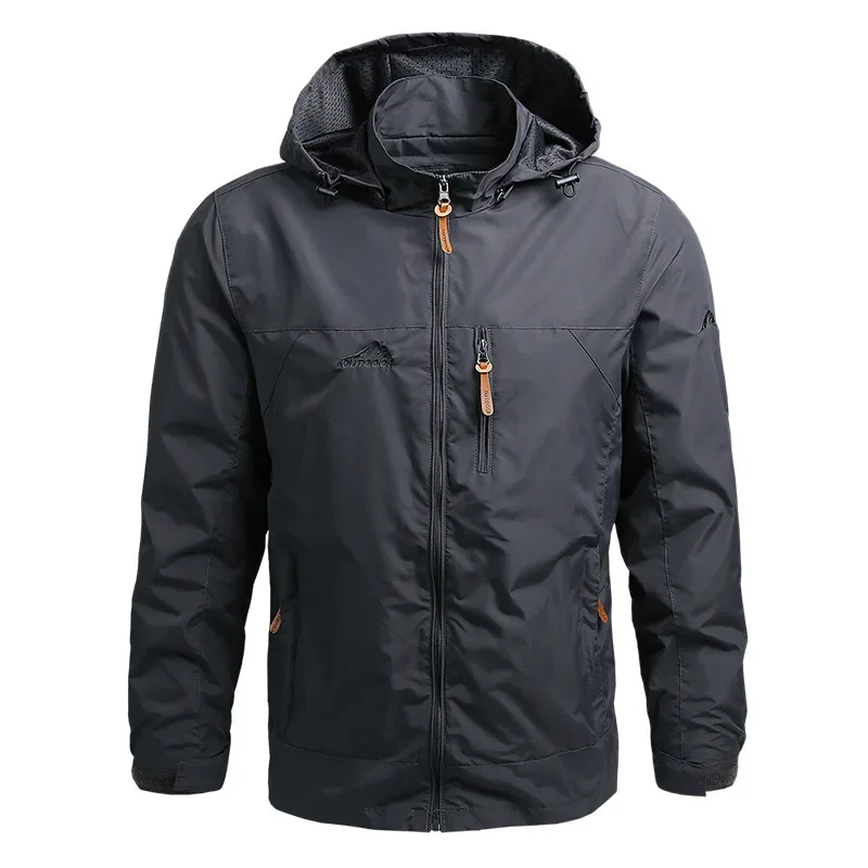 

Pop Men Windbreaker Field Jackets Outerwear Mens Tactical Waterproof Pilot Coat Hoodie Men Hunting Casual Clothes
