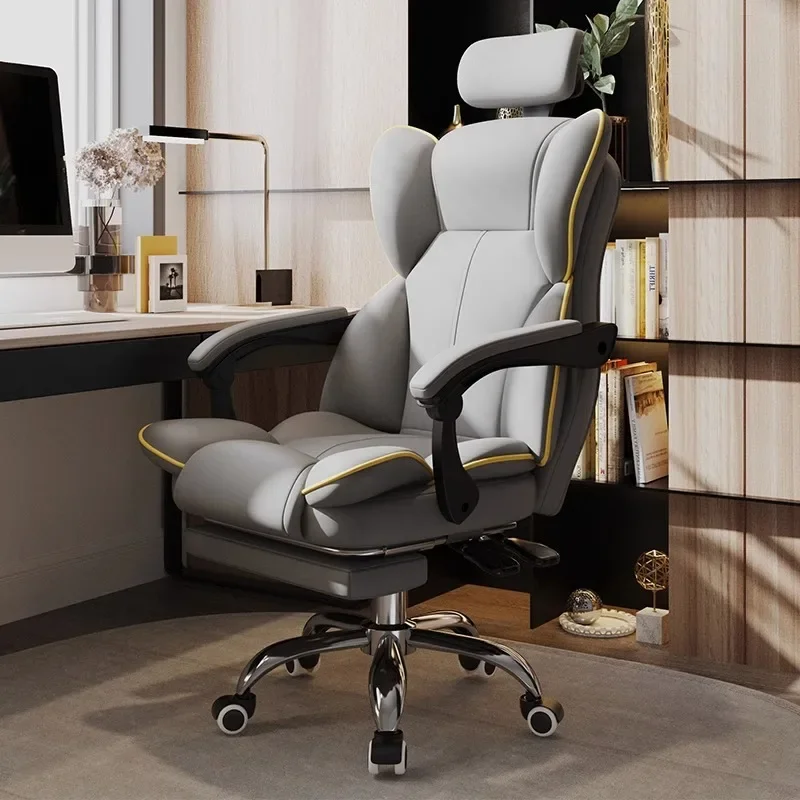 

Computer Home Comfort Sedentary E-sports Chair Back Ergonomic Office To Live Streaming Host Lift Seat