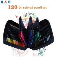 H&B 72/120 Painting Colors Pencil Set Oily/Mixed Lead Graffiti Sketch Drawing Pencils School Supplies for Kids Artist Stationery