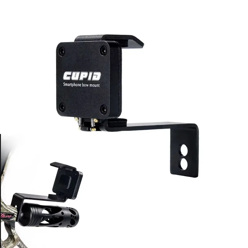 Archery Smartphone Bow Mount Video Moment Recorder Bow Holder Bow and Arrow Hunting Shooting Accessories