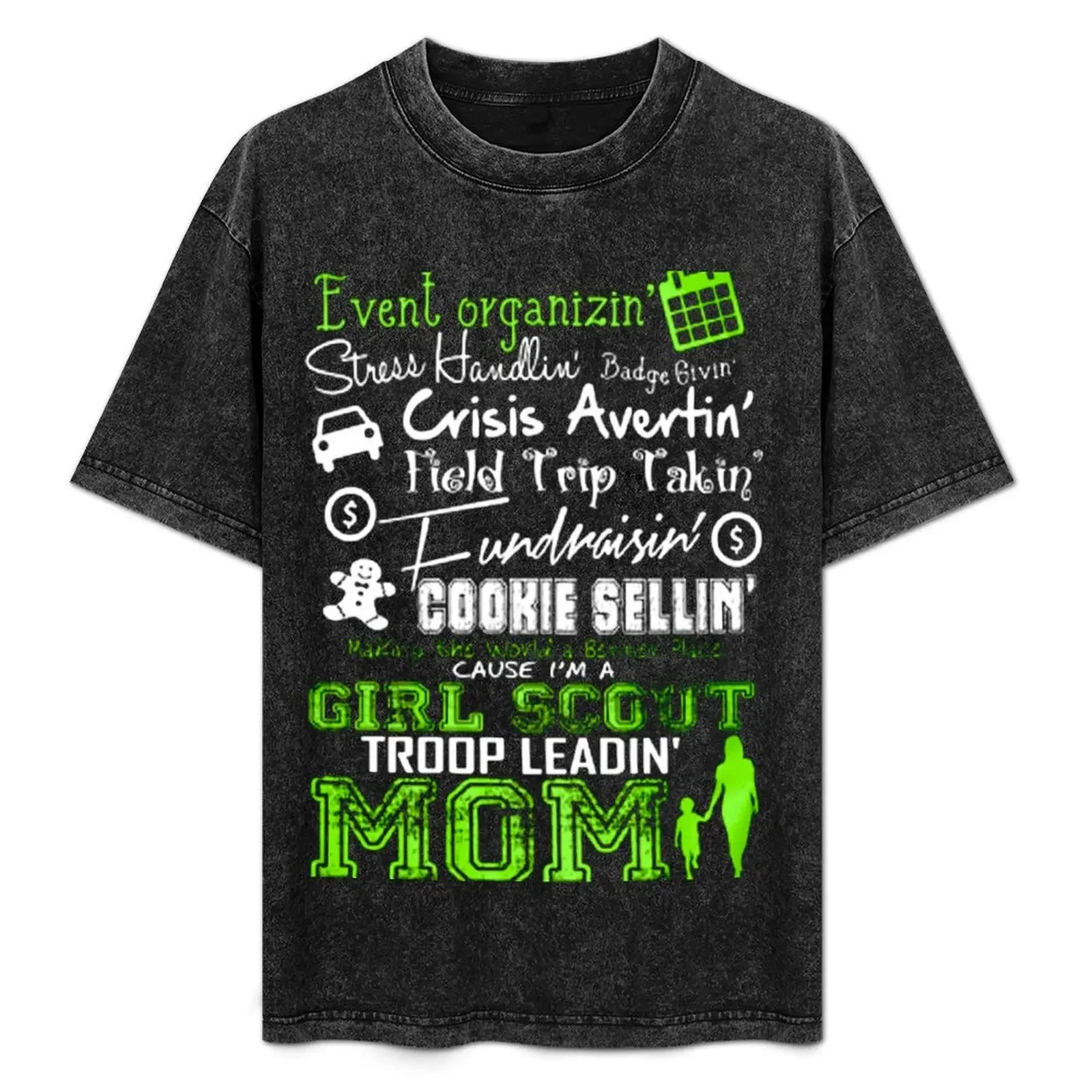

I'm A Girl Scout Troop Leadin' Mom Scout Mom T Shirts T-Shirt vintage Clothing mens t shirts casual stylish