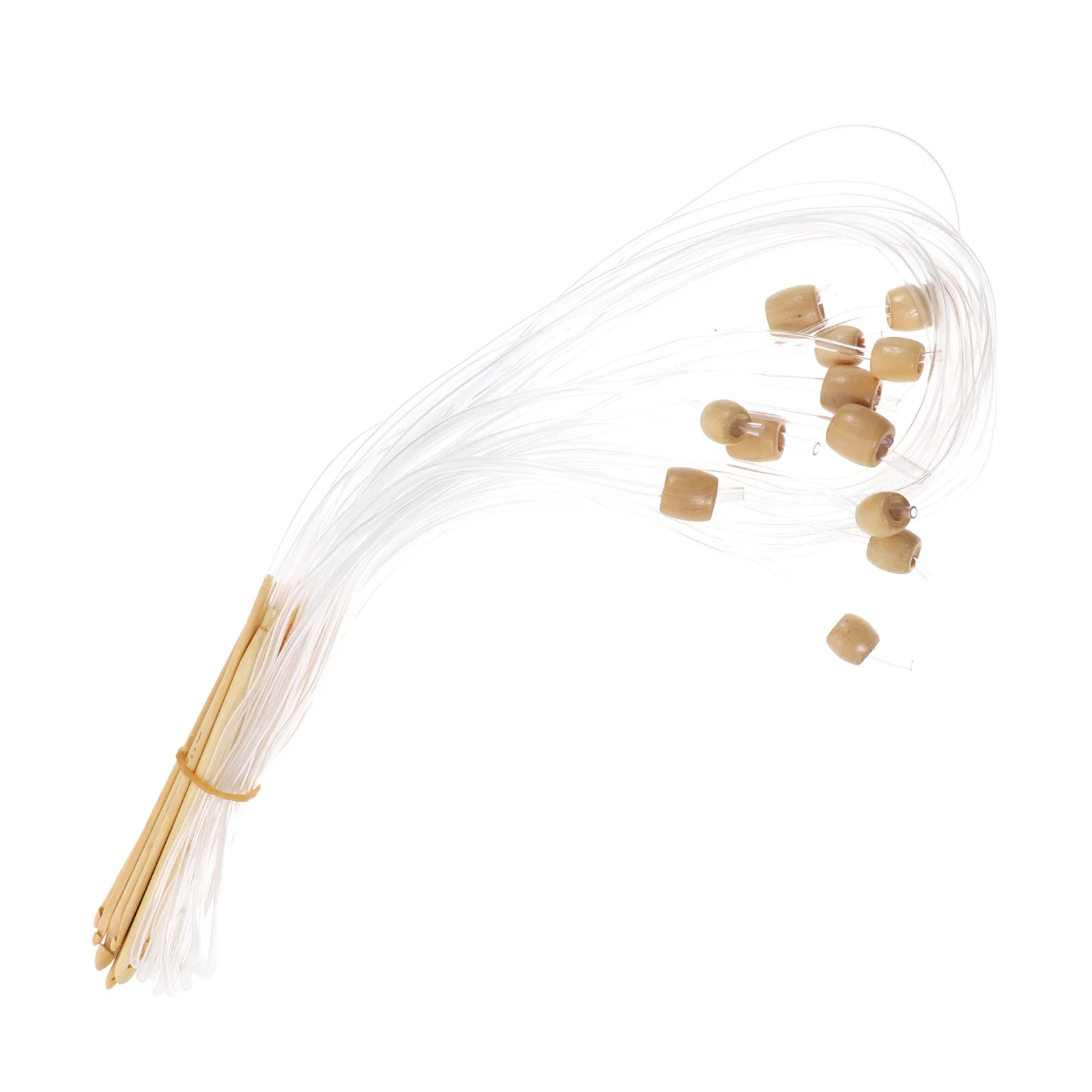 

12Pcs Professional Bamboo Crochet Hooks Carpet Set Different Sizes Tunisian Woven Cushion Needles Bamboo Crochet Hooks