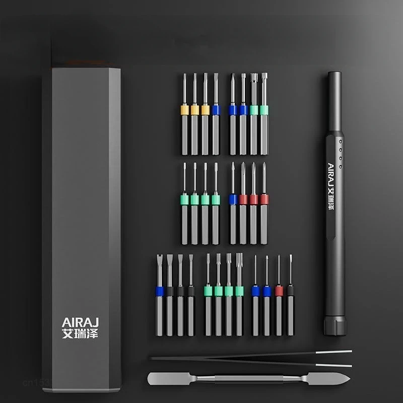 AIRAJ Screwdriver Set Magnetic Multifunctional Portable Precision Magnetic Bit Professional Maintenance Repair Power Tool