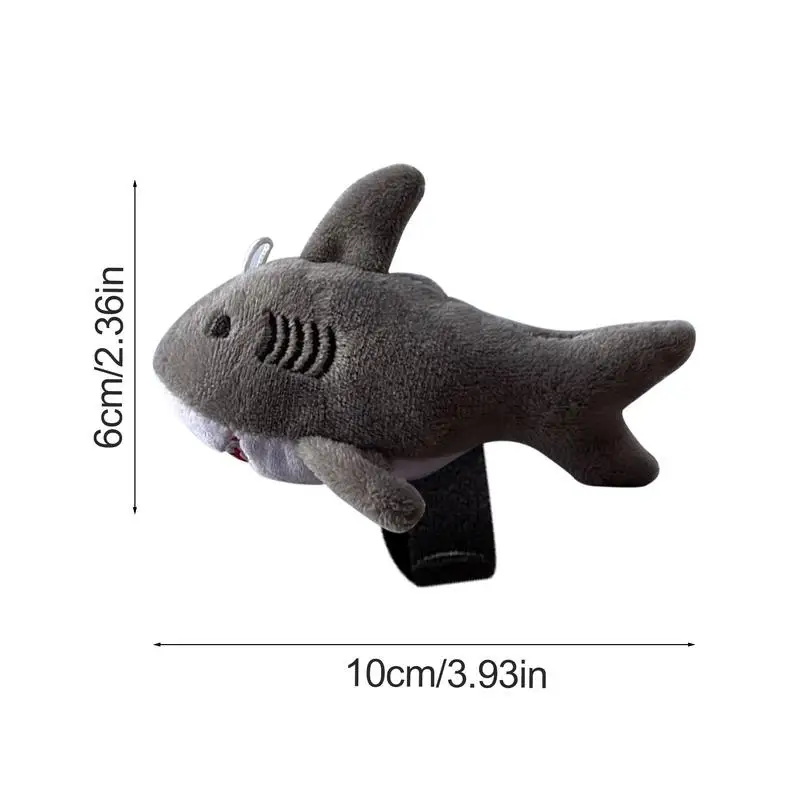 Cartoon Shark Motorcycle Handlebar Decor - usage example