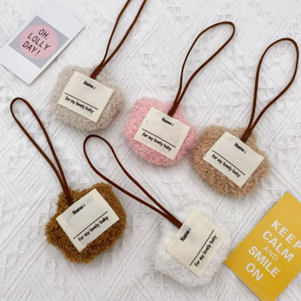 Милый плюшевый медведь куклы кулон мультфильм с именем наклейка сумка кулон рюкзак брелок украшение сумки